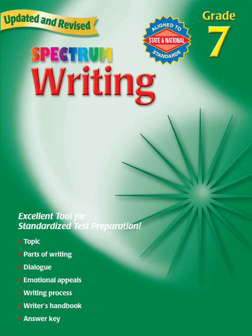 Title details for Spectrum Writing, Grade 7 by School Specialty Publishing - Available
